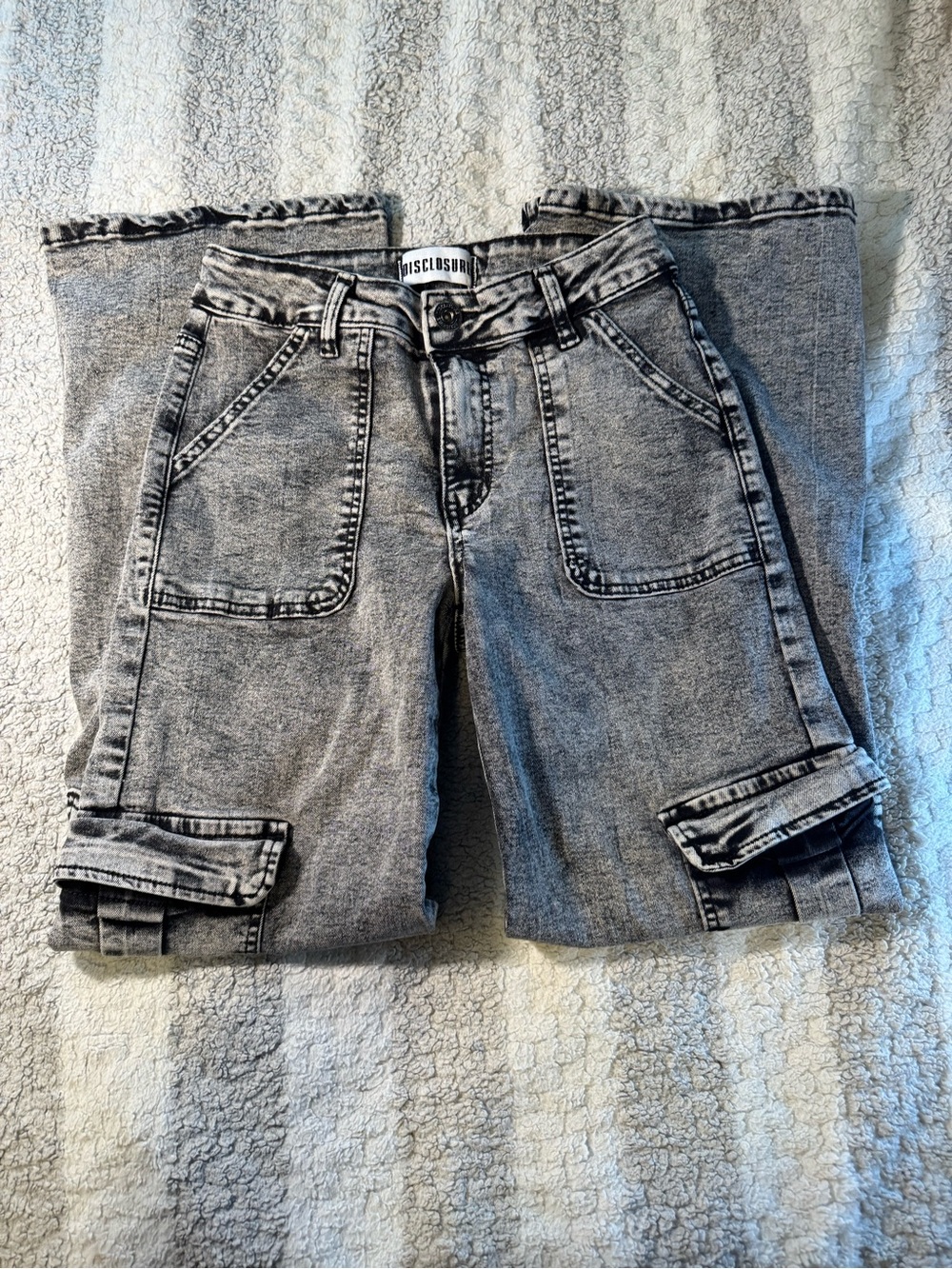 Black Disclosure Cargo Jeans